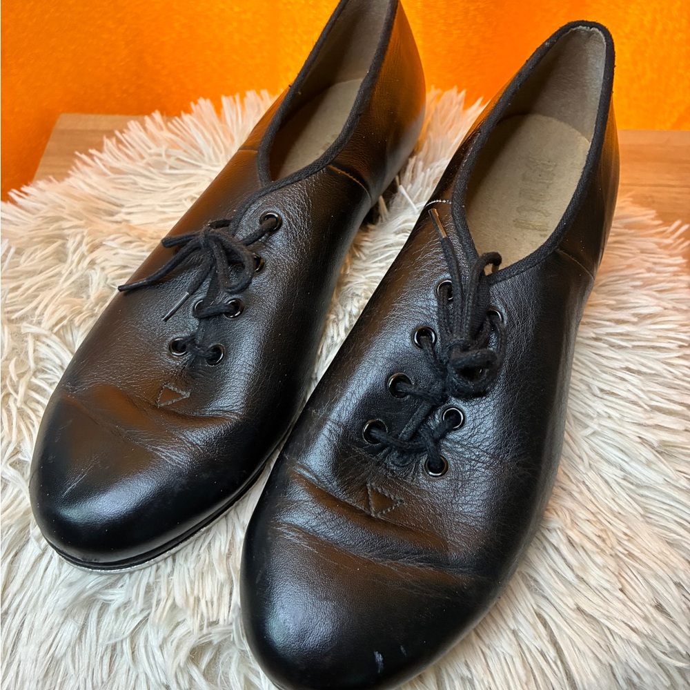 Bloch Black Leather Men's Oxfords